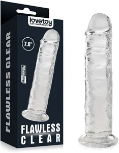 Elastyczny sztuczny penis żelowe dildo na przyssawce - 74192211